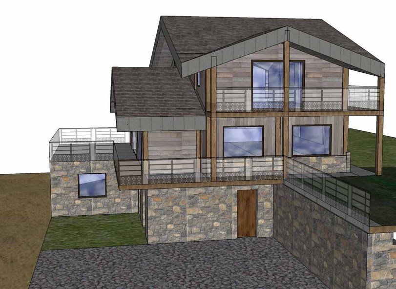Construction chalet neuf Conception Plans Permis de construire Devis Estimation Suivi des travaux Chantier en altitude Savoie 