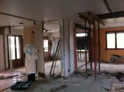 Rénovation totale travaux  intérieurs et isolation plans projet permis de construire Devis Estimation suivi travaux Annecy Groisy Haute savoie 