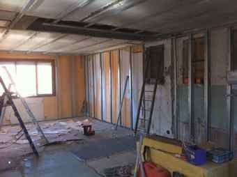 Apres démolition reconstruction isolation conception travaux