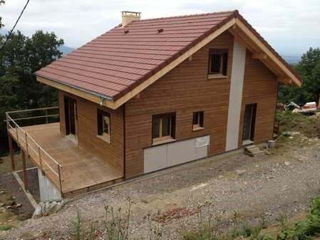 Construction neuve chalet Conception plans esquisses permis de construire PLans Suivi des tavaux  Maitrise d'oeuvre complète Haute savoie Chablais genevois 