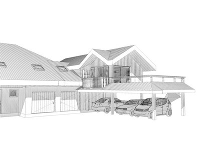 Esquisse agrandissement Annecy Conception Maîtrise d'oeuvre